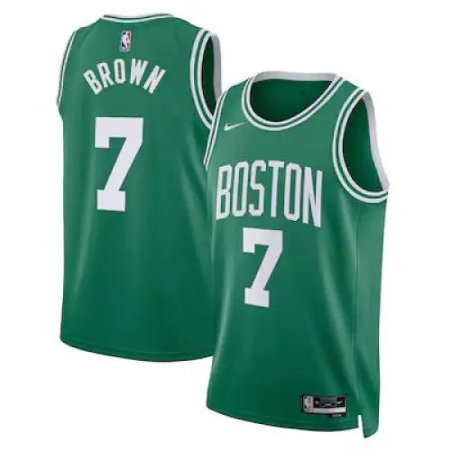 Maillot NBA Jaylen Brown 2024/2025 - Vert / S - Vêtements de sport