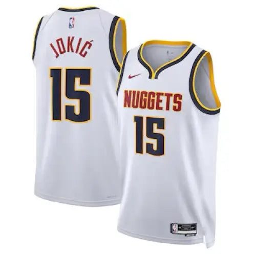 Maillot NBA Jokic 2024/2025 - Blanc / S - Vêtements de sport