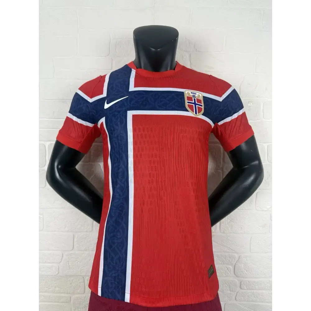 Maillot Norvège Domicile Version Joueur Coupe du Monde 2026 - Vêtements de sport