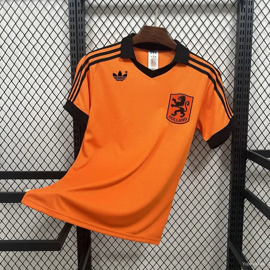 Maillot Pays-Bas Domicile Retro 1980 - Vêtements de sport