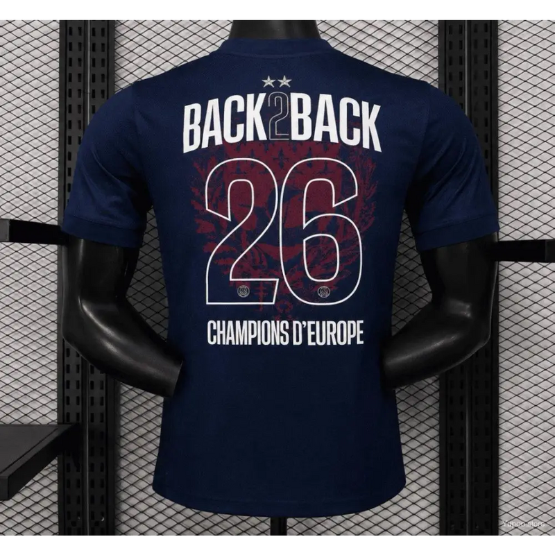 Maillot PSG Domicile 2 Étoile Back to Back 2025/2026 Version joueur - Vêtements de sport
