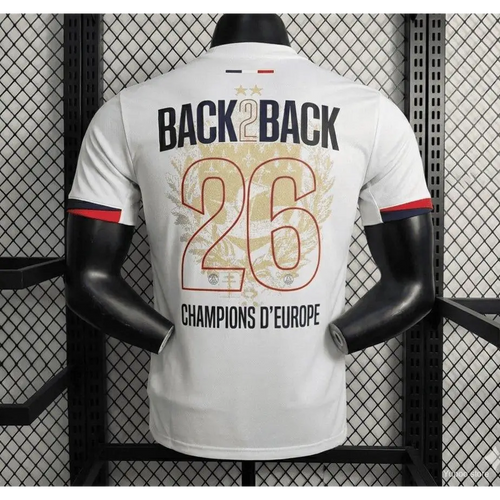 Maillot PSG Extérieur 2 Étoile Back to Back 2025/2026 Version joueur - Vêtements de sport