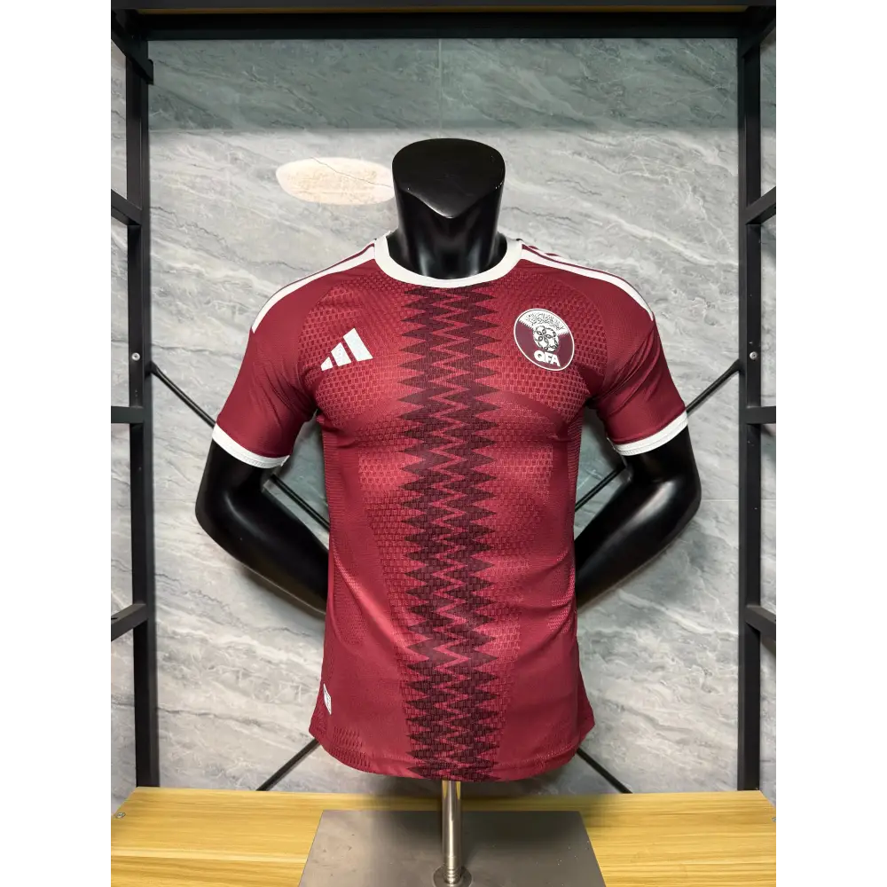 Maillot Qatar Domicile Coupe du Monde 2026 Version joueur - Vêtements de sport