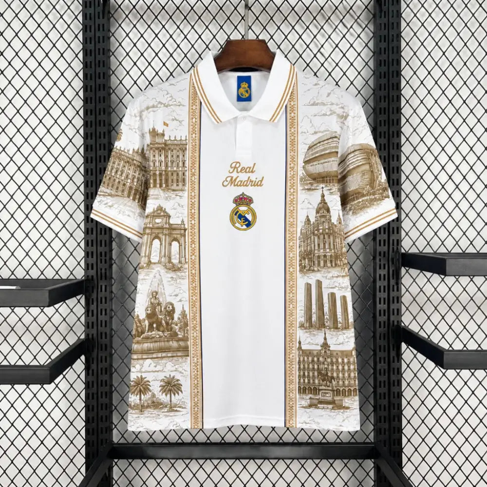 Maillot Real Madrid 2026/2027 Concept LV Blanc - Vêtements de sport