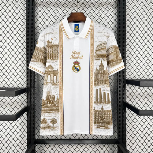 Maillot Real Madrid 2026/2027 Concept LV Blanc - Vêtements de sport