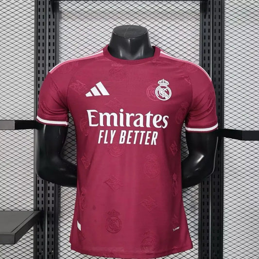 Maillot Real Madrid Concept Bordeaux Version Joueur 2026 - Vêtements de sport