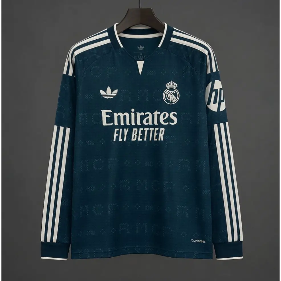 Maillot Real Madrid Extérieur Manches longues 2026/2027 - Vêtements de sport
