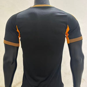 Maillot Real Madrid Noir & Orange 2025/2026 - Vêtements de sport