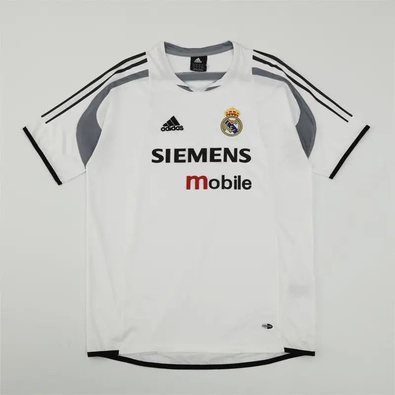 Maillot Real Madrid Training Retro blanc 2004/2005 - Vêtements de sport