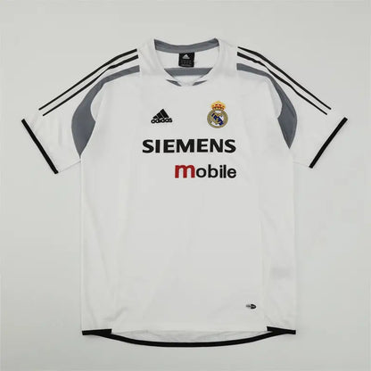 Maillot Real Madrid Training Retro blanc 2004/2005 - Vêtements de sport