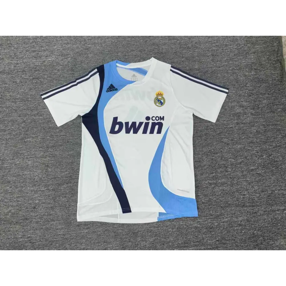 Maillot Real Madrid Training Retro blanc 2006/2007 - Vêtements de sport
