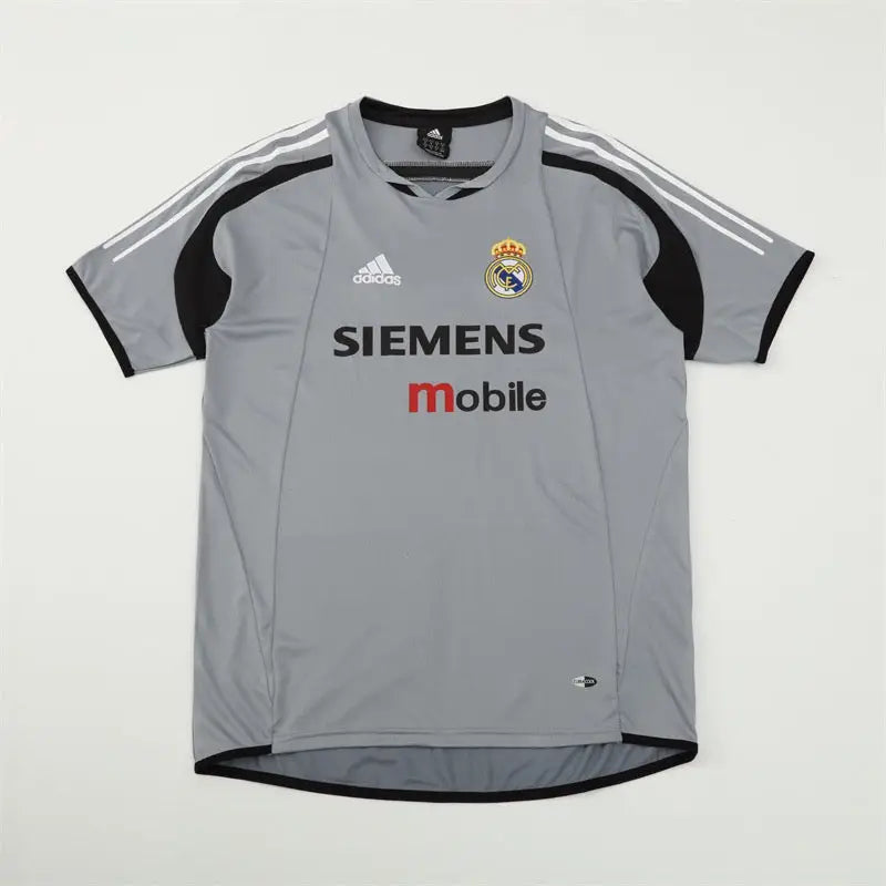 Maillot Real Madrid Training Retro gris 2004/2005 - Vêtements de sport