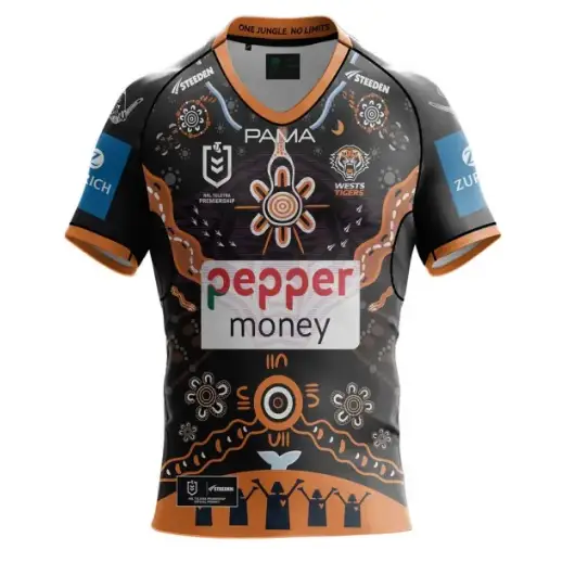 Maillot Rugby West Tigers NRL 2026 Indigenous - Vêtements de sport