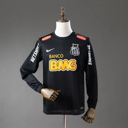 Maillot Santos Manches Longues 2011-2012 Noir - Vêtements de sport