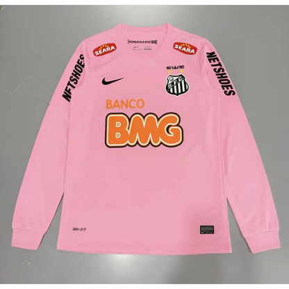Maillot Santos Rose 2011/2012 Manches Longues - Vêtements de sport