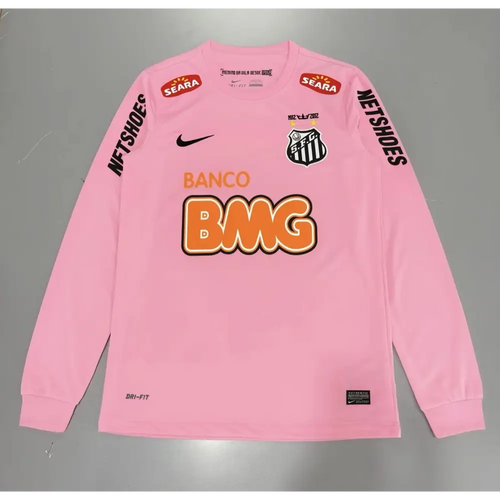 Maillot Santos Rose 2011/2012 Manches Longues - Vêtements de sport