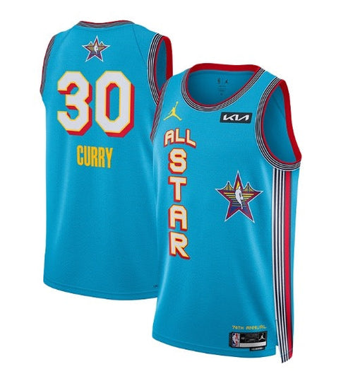 Maillot NBA All Star Curry 2024/2025 - Bleu / S - Vêtements de sport