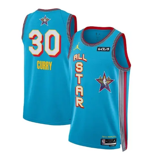 Maillot NBA All Star Curry 2024/2025 - Bleu / S - Vêtements de sport