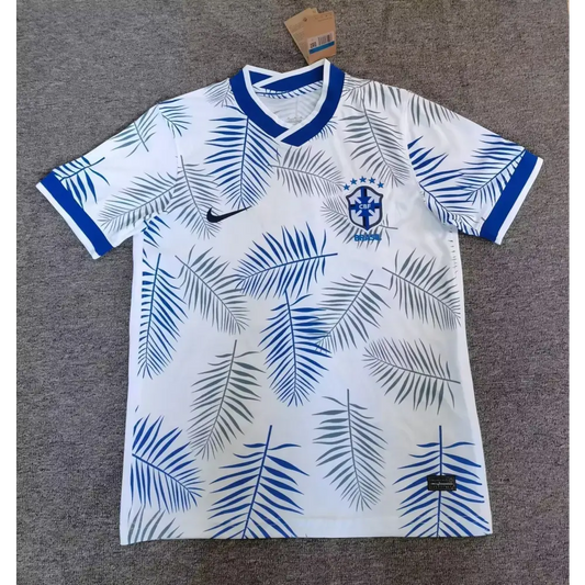 Maillots Brésil Blanc fleurs 2025/2026 - Vêtements de sport