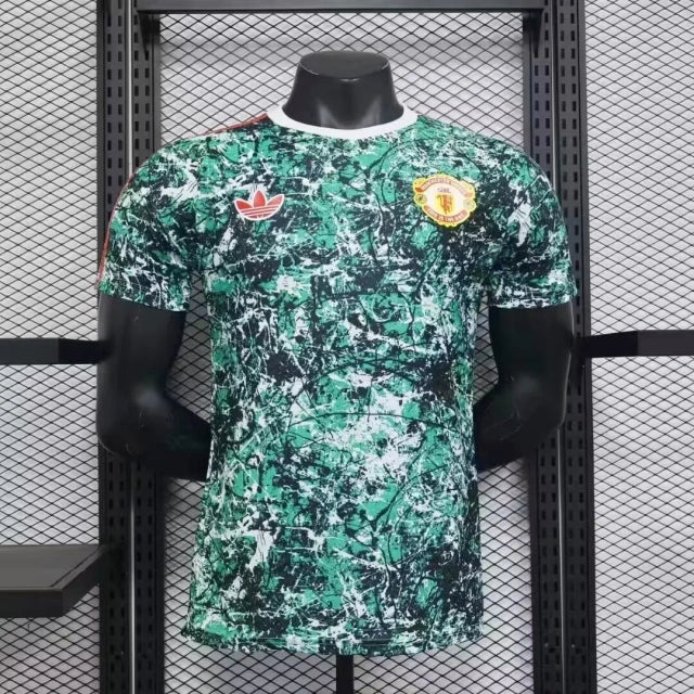 Manchester United Stone Roses 2024/2025 - Version Joueur ( + 5€) / S - Vêtements de sport