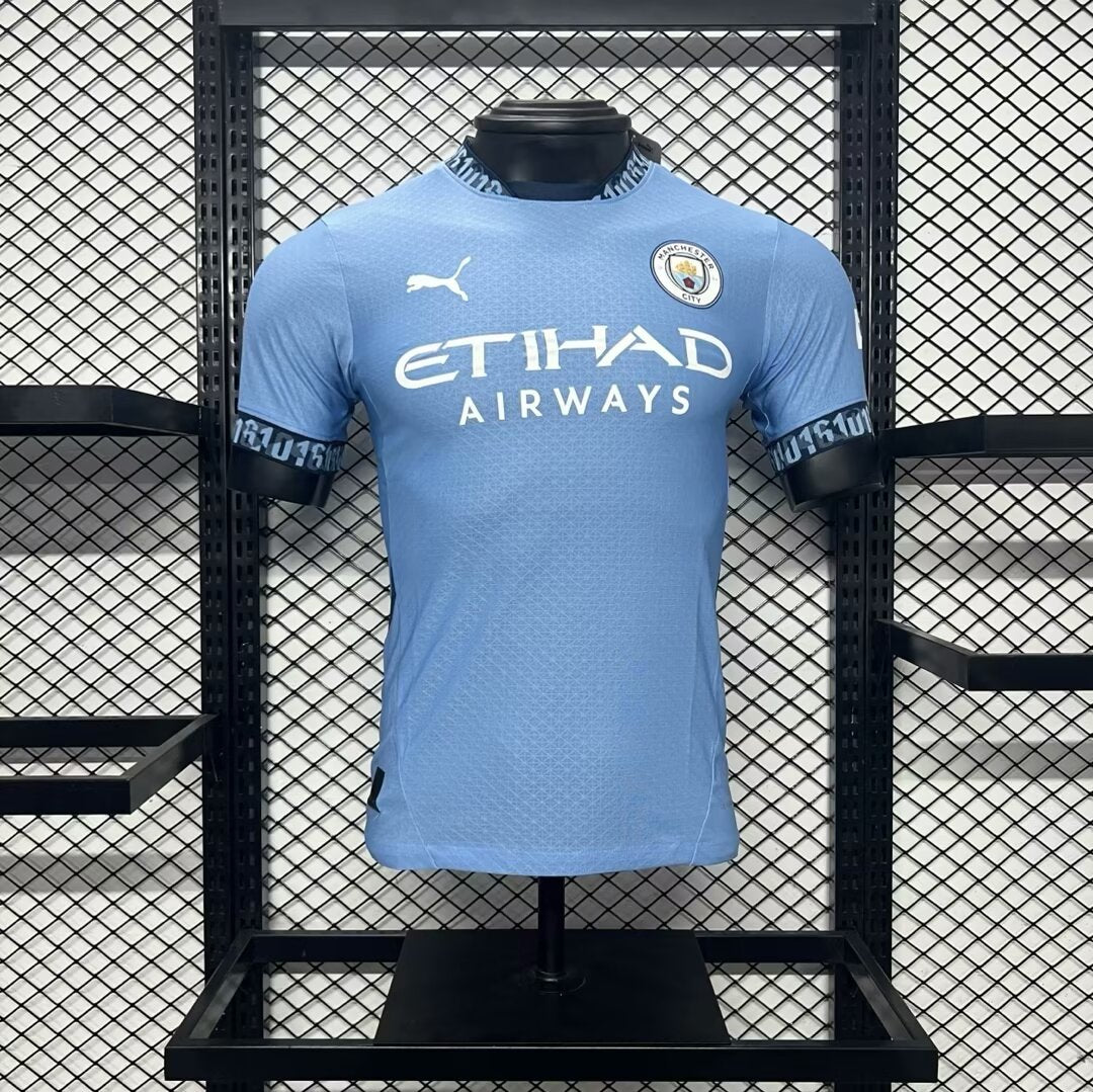 Manchester City Domicile 2024/2025 - Version Joueur ( + 5€) / S - Vêtements de sport