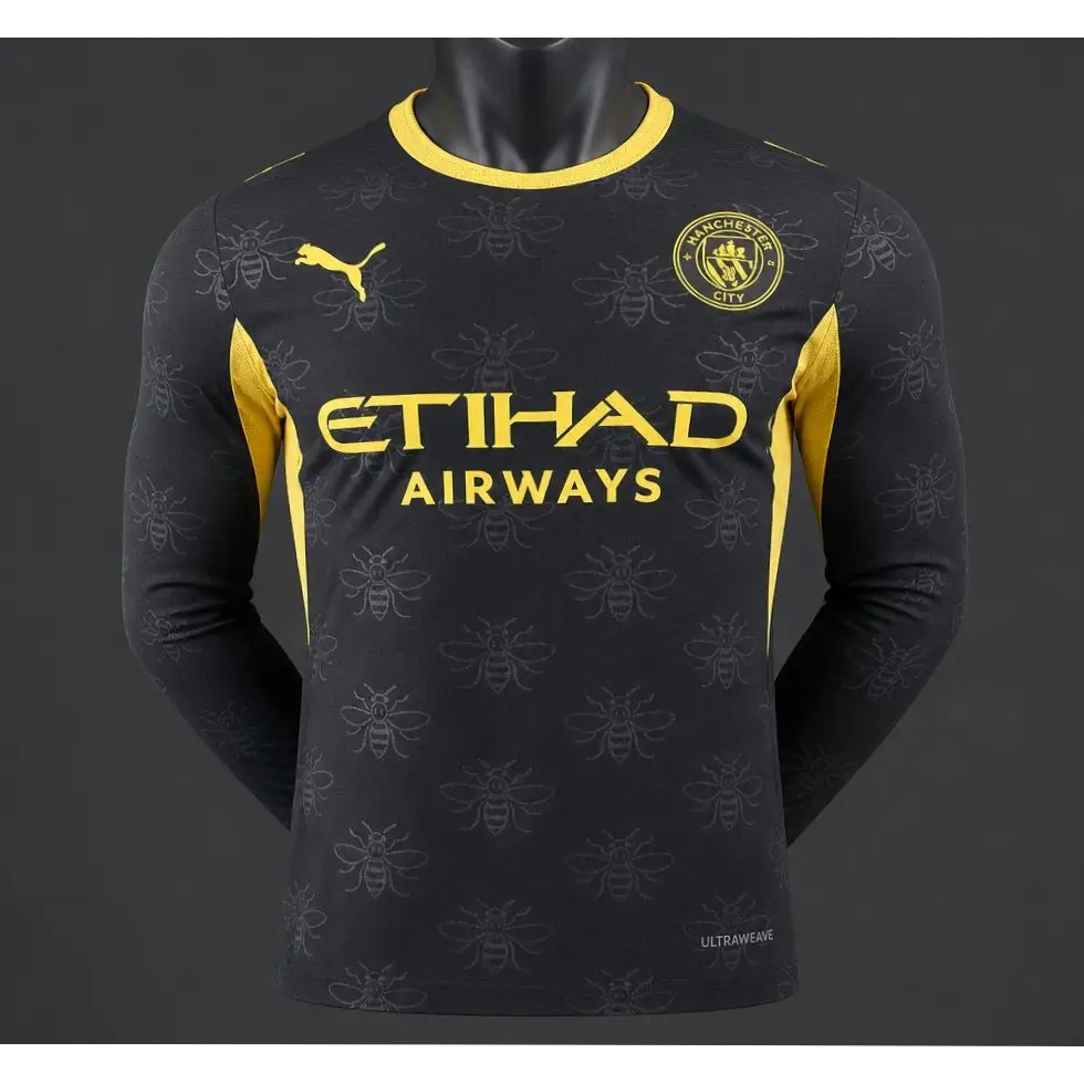 Manchester City Extérieur 2026/2027 Version Joueur Manches longues - Vêtements de sport