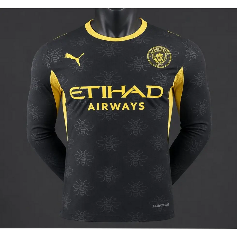 Manchester City Extérieur 2026/2027 Version Joueur Manches longues - Vêtements de sport