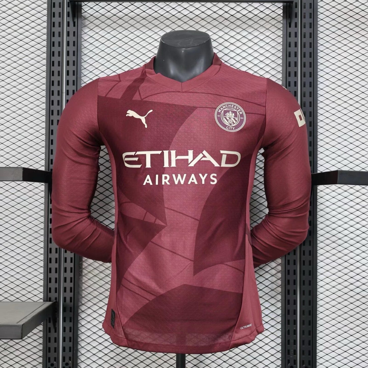 Manchester City Third Version Joueur Manches Longues 2024/2025 - Third / S - Vêtements de sport