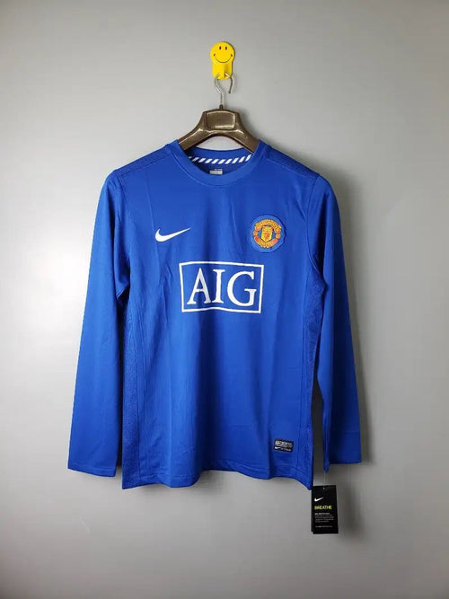Manchester United 2007-2008 Extérieur Manches Longues - Finale Ligue des Champions 2007/2008 / S - Vêtements de sport