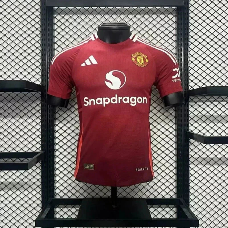 Manchester United Domicile 2024/2025 - Version Joueur ( + 5€) / S - Vêtements de sport