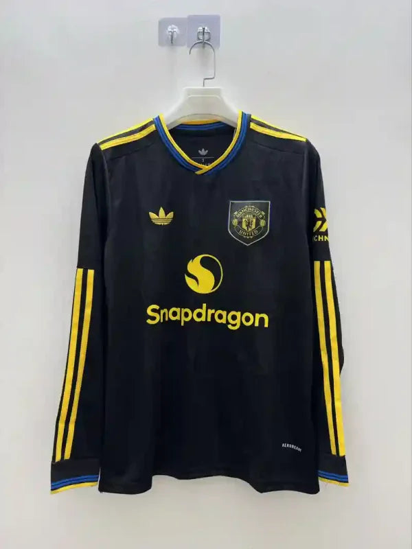 Manchester United Extérieur 2 Manches Longues 2025/2026 Vêtements de sport