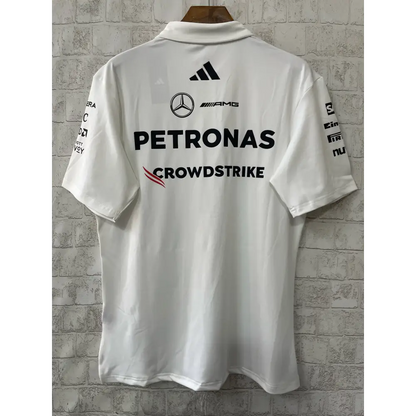 Mercedes F1 polo blanc - Vêtements de sport