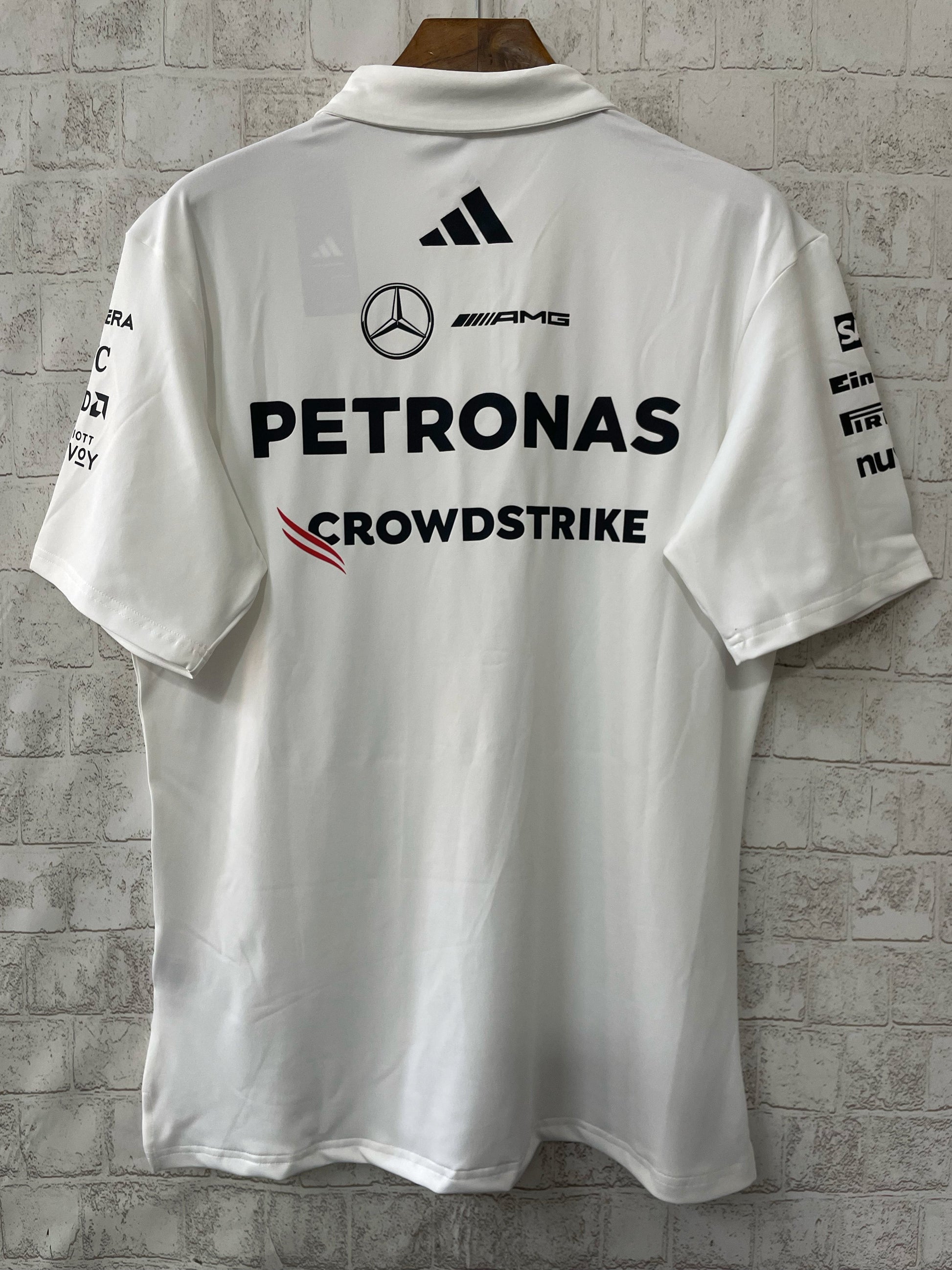 Mercedes F1 polo blanc - Vêtements de sport