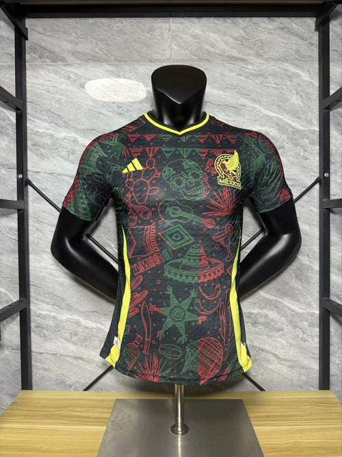 Mexique Noir & Rouge Version Joueur 2025/2026 - Vêtements de sport