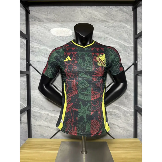 Mexique Noir & Rouge Version Joueur 2025/2026 - Vêtements de sport