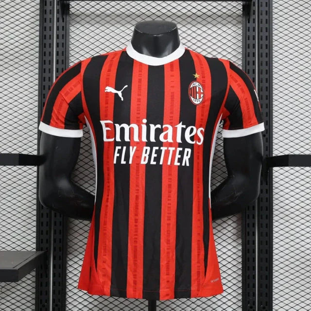 Milan AC Domicile 2024/2025 - Version Joueur ( + 5€) / S - Vêtements de sport