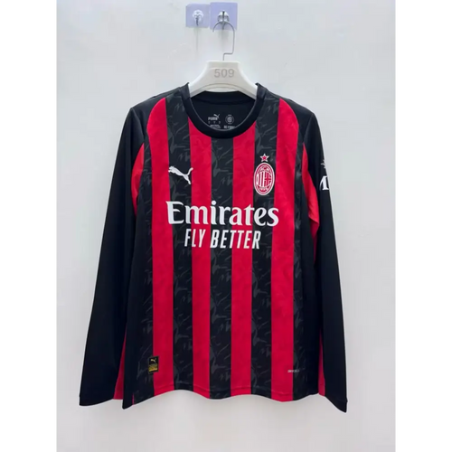 Milan AC Domicile Manches Longues 2025/2026 - Vêtements de sport