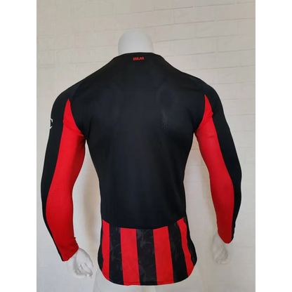 Milan AC Domicile Manches Longues Version Joueur 2025/2026 - Vêtements de sport