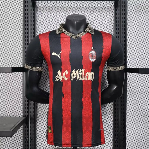 Milan AC Edition spécial noir version joueur 2025/2026 - Vêtements de sport