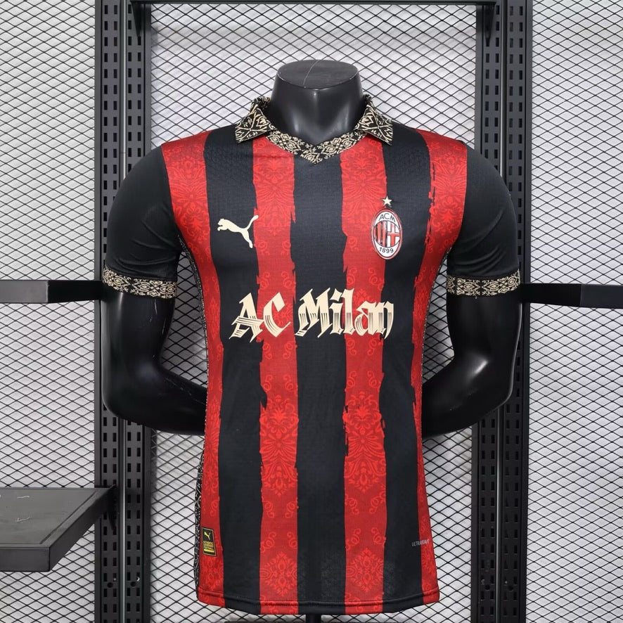 Milan AC Edition spécial noir version joueur 2025/2026 - Vêtements de sport