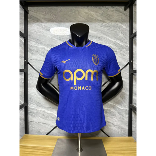 Monaco Extérieur Version Joueur Bleu 2025/2026 Vêtements de sport