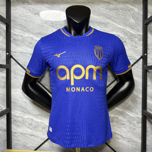 Monaco Extérieur Version Joueur Bleu 2025/2026 Vêtements de sport
