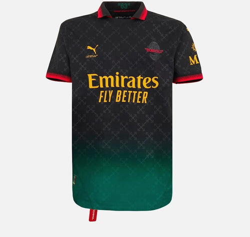 Milan AC Edition Noir x Off-White 2024/2025 - Vêtements de sport