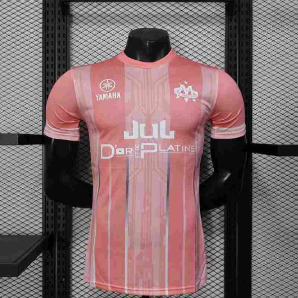 Olympique de Marseille Rose Edition Jul Version Joueur 2025/2026 - Vêtements de sport