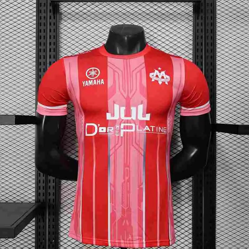 Olympique de Marseille Rouge Edition Jul Version Joueur 2025/2026 - Vêtements de sport
