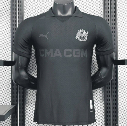 OM Olympique de Marseille 125 ans Noir 2024/2025 - Version joueur ( + 5€) / S - Vêtements de sport