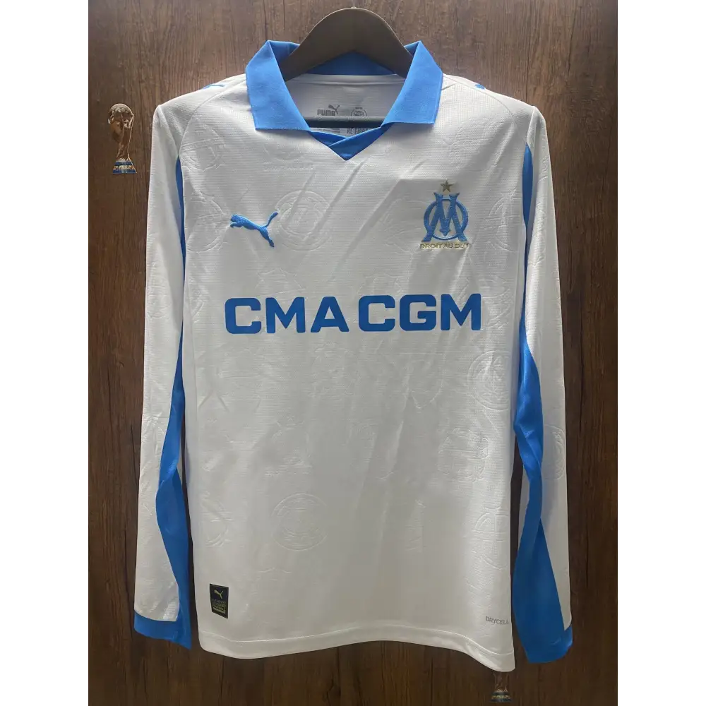 OM Olympique de Marseille Domicile Manches Longues 2025/2026 Vêtements de sport