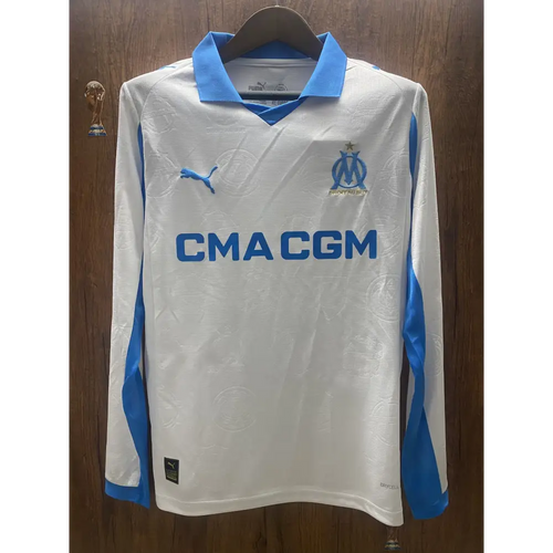 OM Olympique de Marseille Domicile Manches Longues 2025/2026 Vêtements de sport