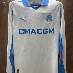 OM Olympique de Marseille Domicile Manches Longues 2025/2026 Vêtements de sport