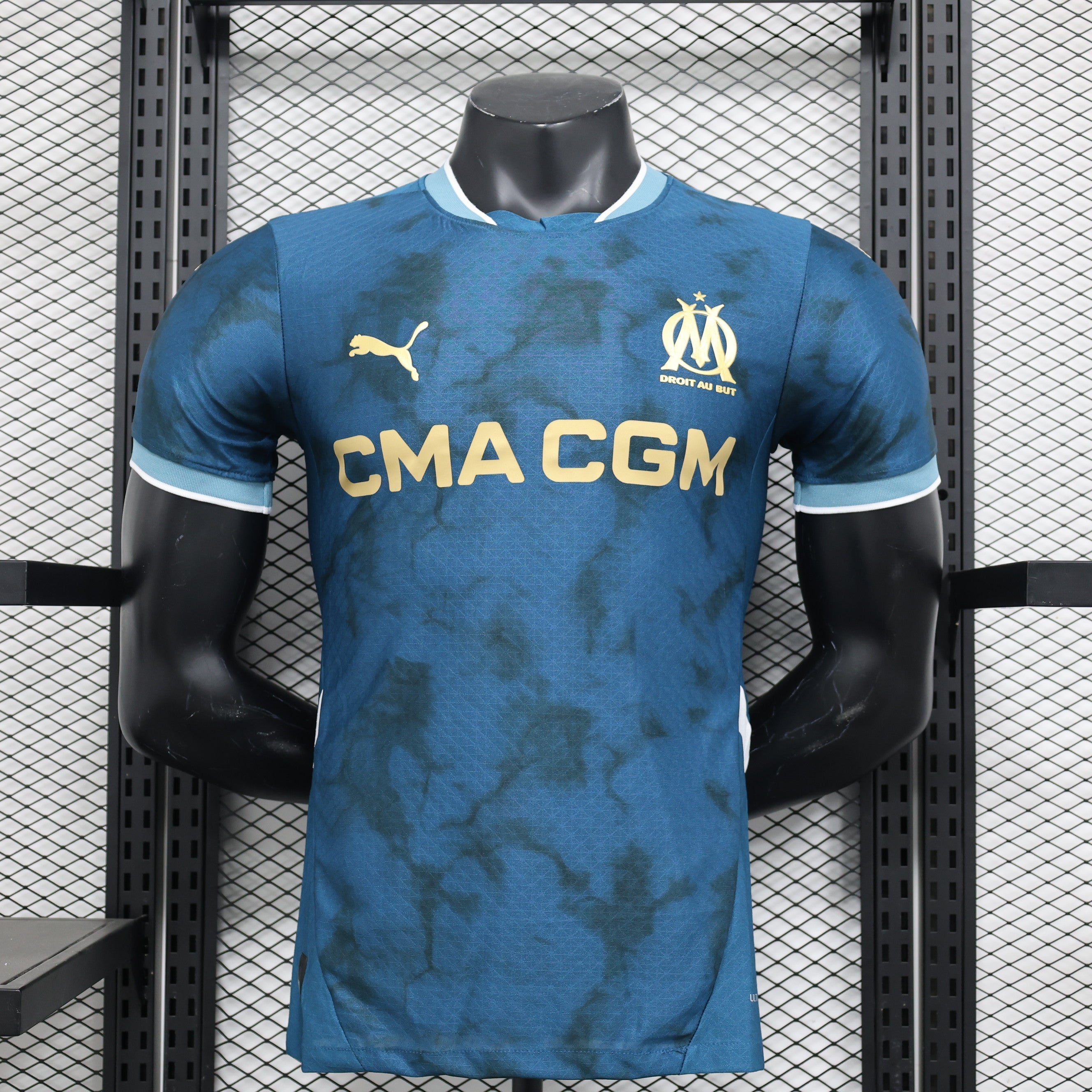 OM Olympique de Marseille Extérieur 2024/2025 - Version Joueur ( + 5€) / S - Vêtements de sport